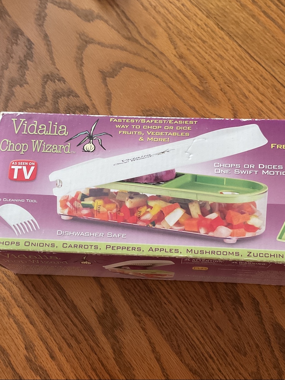 Vidalia Chop Wizard Vegetable Chopper - Purple & Green